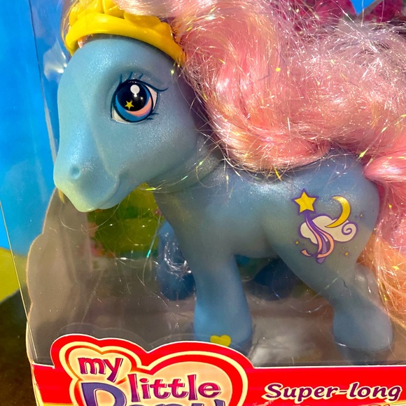 MY LITTLE PONY G3 2004 NWT DREAM BLUE PONY WITH SUPER-LONG HAIR & ACCESSORIES - Picture 4 of 12